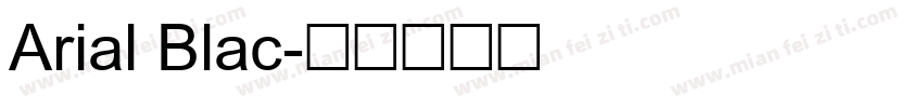 Arial Blac字体转换